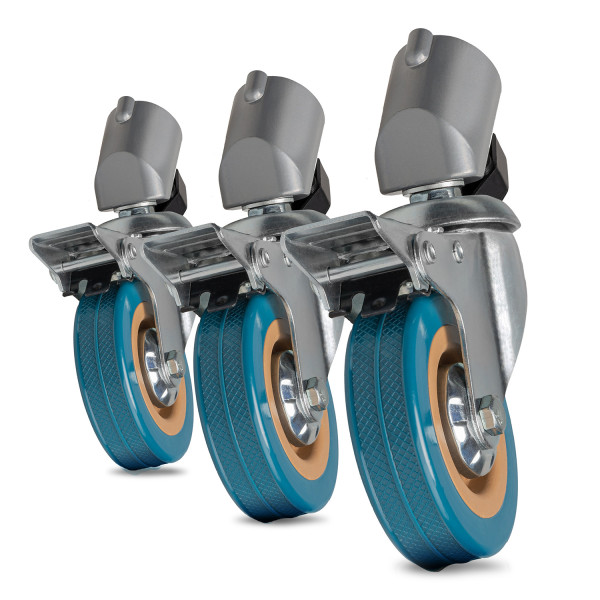 Walimex pro Stativrollen Pro 7522 3er-Set 75mm
