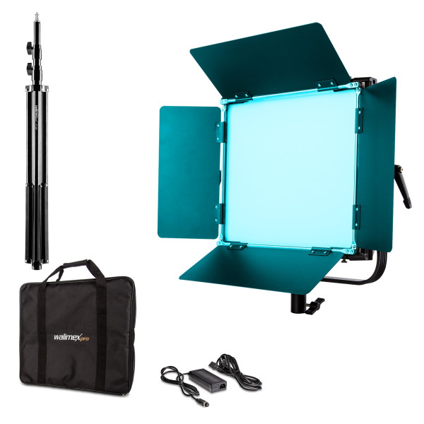 Walimex pro LED Rainbow 100 W Flächenleuchte Set 1