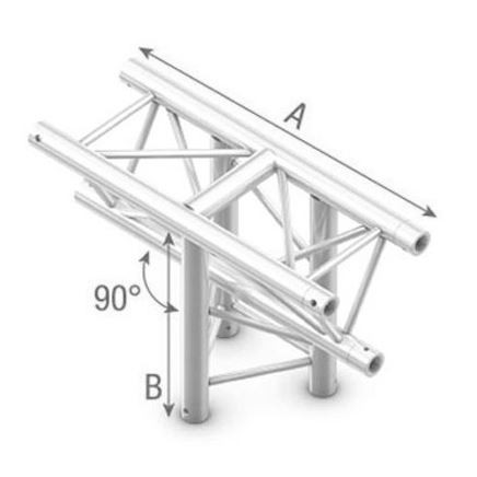 Studioking Truss T-Balken Vertikal 3-Weg Scheitelpunkt Unten