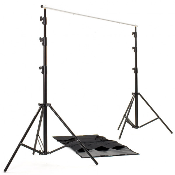 HEDLER Pro Backdrop Set - Hedler Hintergrundset mit praktischer Stativtasche