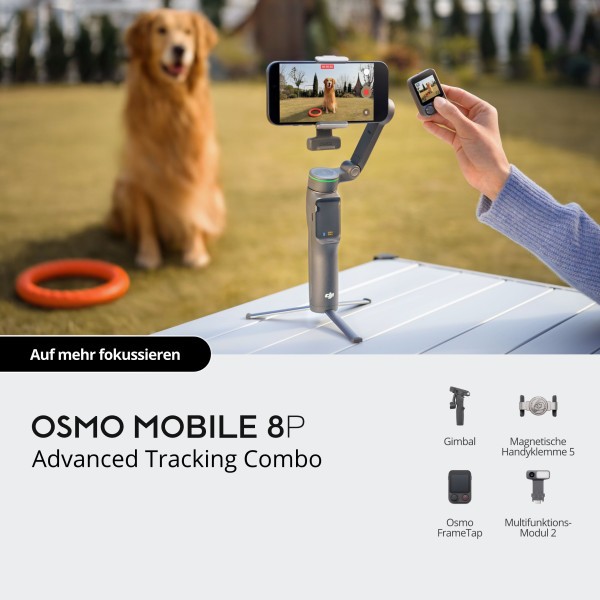 DJI Osmo Mobile 8P Advanced Tracking Combo
