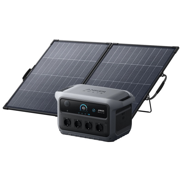 Anker SOLIX C2000 Gen 2 PowerStation - 2048Wh / 3000W + PS200 Solartasche - 200W