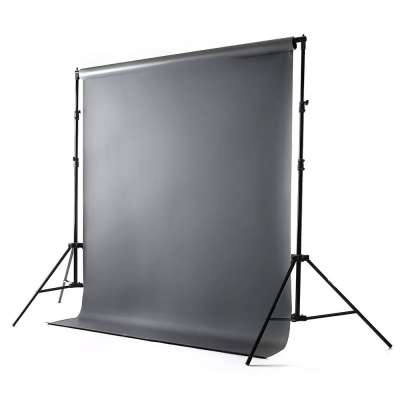 Vinylhintergrund Duo Grau & Weiß – 2m X 3m, 600g/m², Matt, Knitterfrei, Für Studio & Fotografie