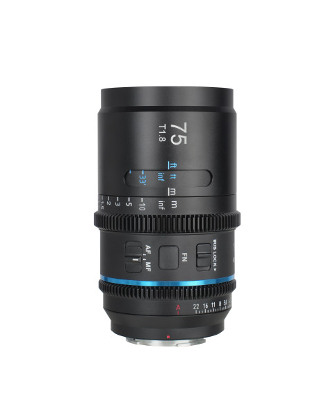 SIRUI Astra T1.8 1.33x Full Frame Autofocus Anamorphic Cine Lenses 75mm (E mount, Blue Flare)
