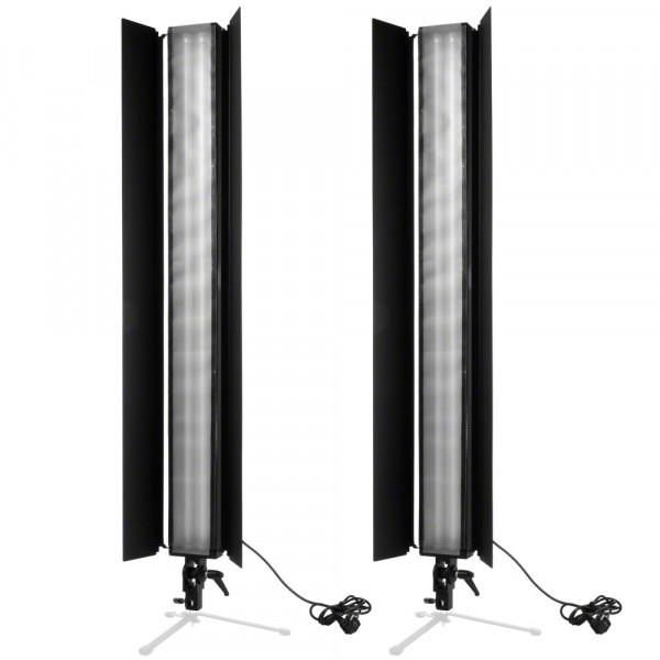 Walimex 2er Set Daylight Stripe 110W Abschirmklap.