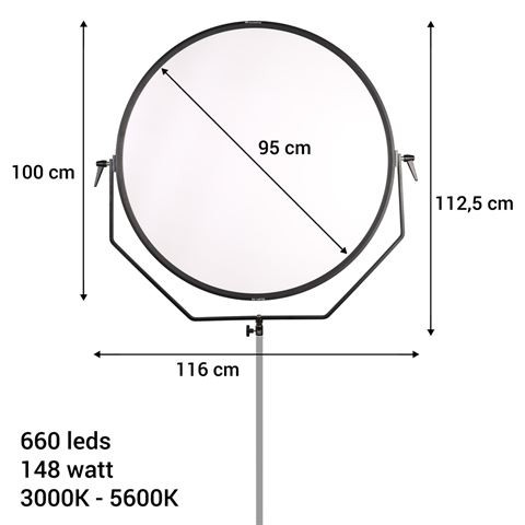 Falcon Eyes Bi-Color LED Lampe Sophiez SO-148TDX auf 230V